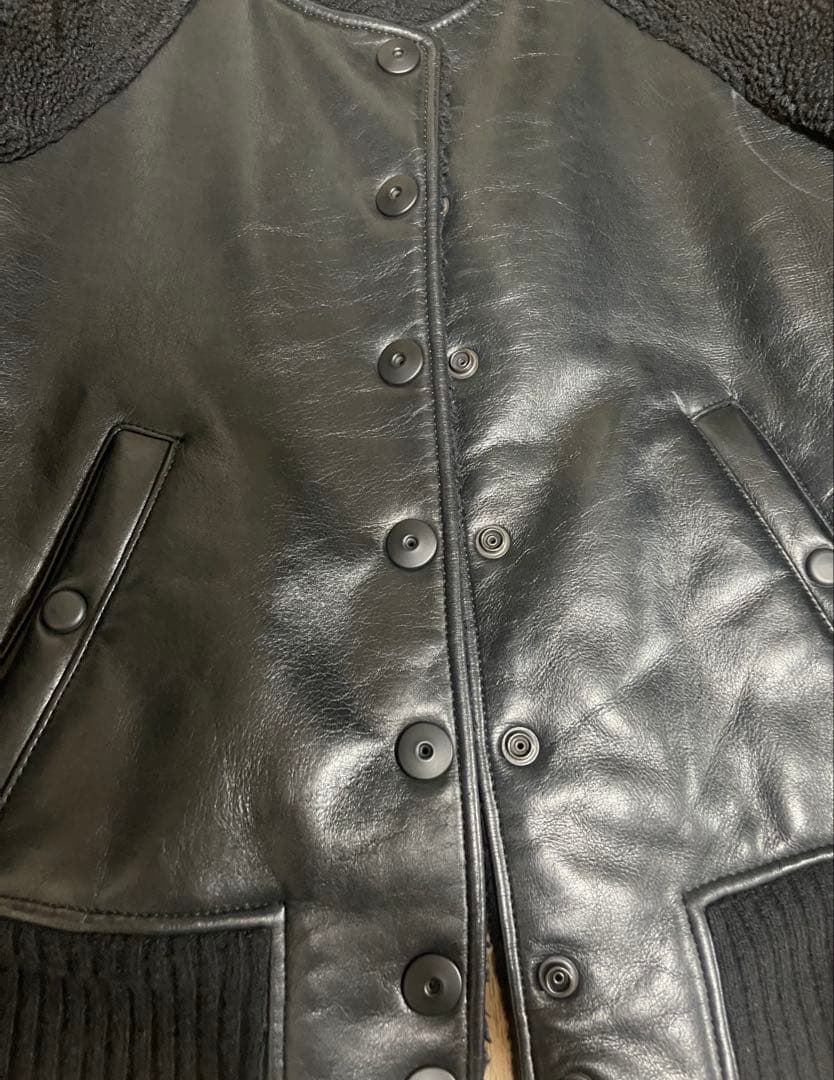 s*様 L.G.B NO. LETTERMAN Leather Jacket v