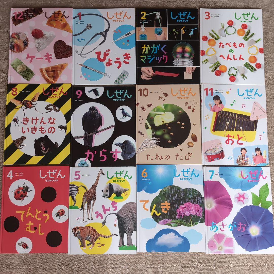 美品　しぜん　24冊セット　キンダーブック　絵本まとめ売り