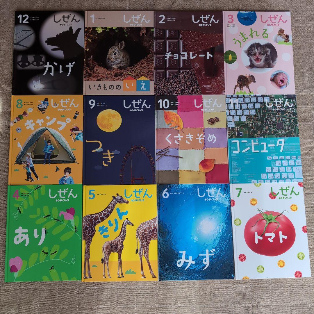 美品　しぜん　24冊セット　キンダーブック　絵本まとめ売り