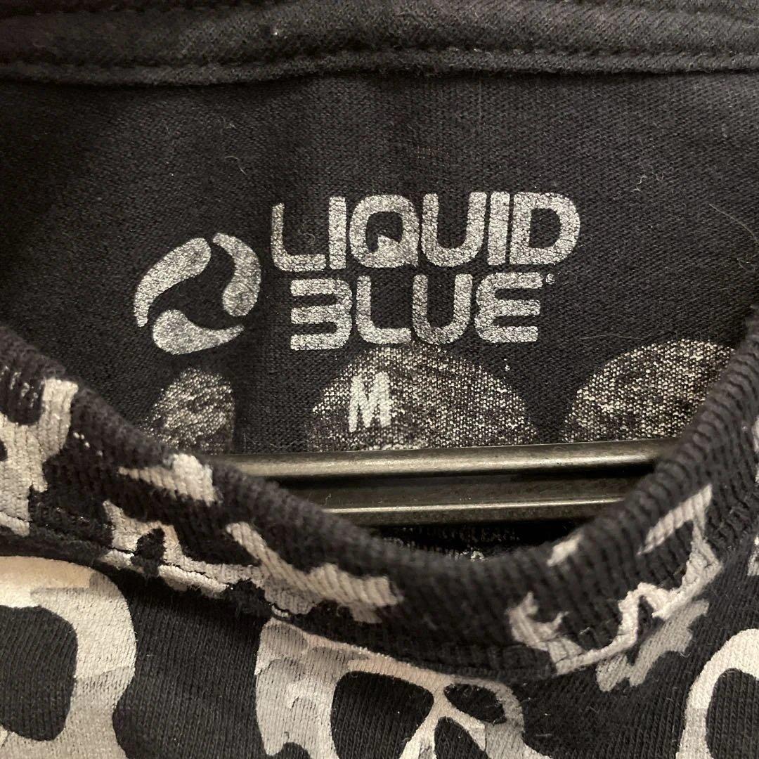 LIQUID BLUE スカルTEE Mサイズ 黒
