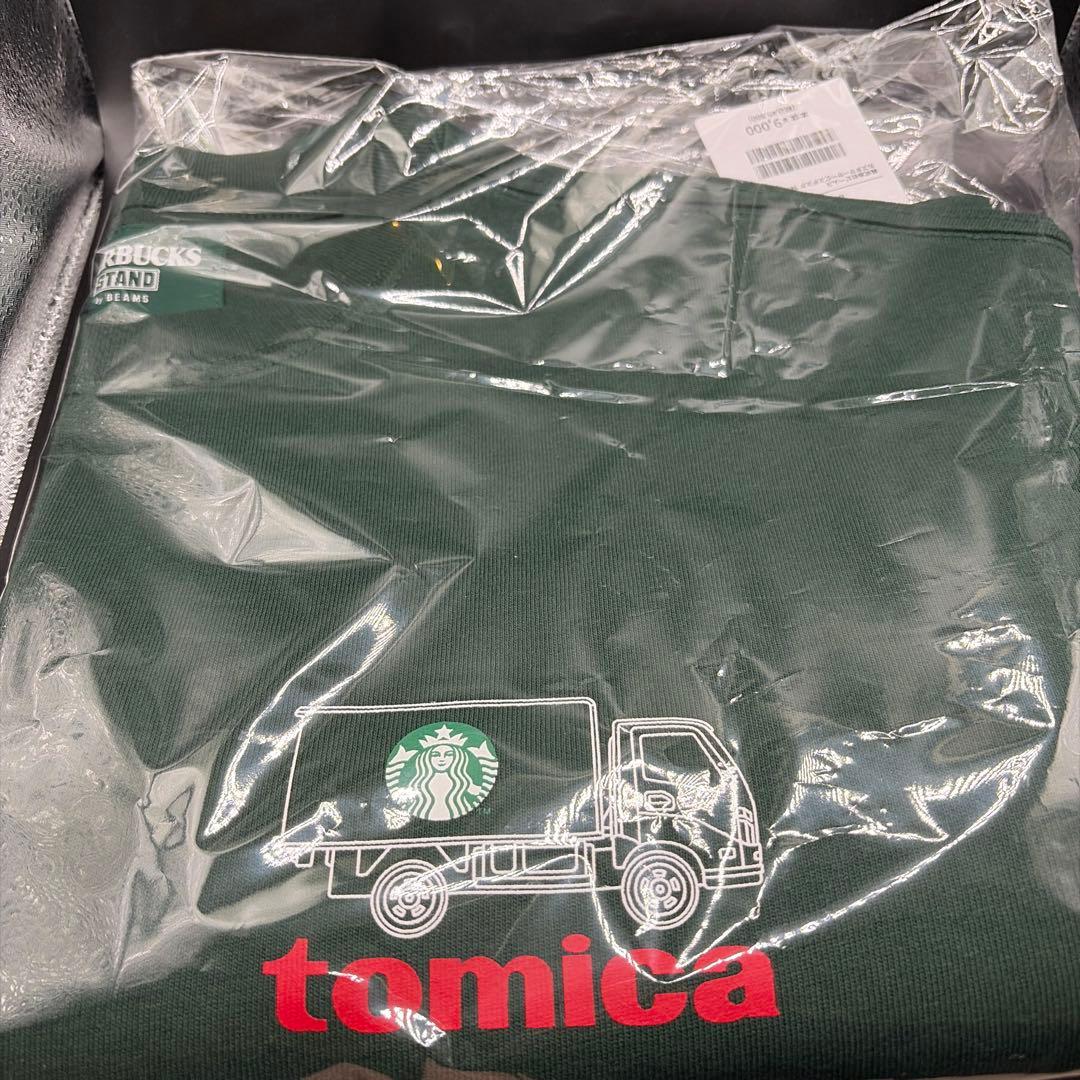 スターバックス ビームス コラボ トミカ トラックプリントTシャツ GREEN