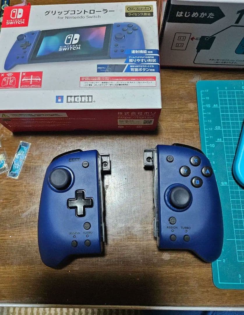 す*ん様 Nintendo Switch 青/赤 本体 + グリップコントローラ