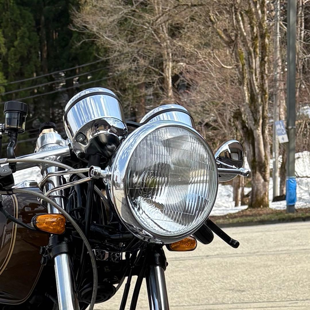 ルーカスヘッドライト　7インチ　バイク　オートバイ　H4バルブ