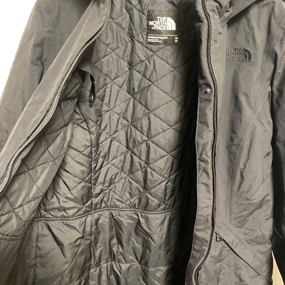 THE NORTH FACE ブラック 中綿ナイロンロングジャケット M