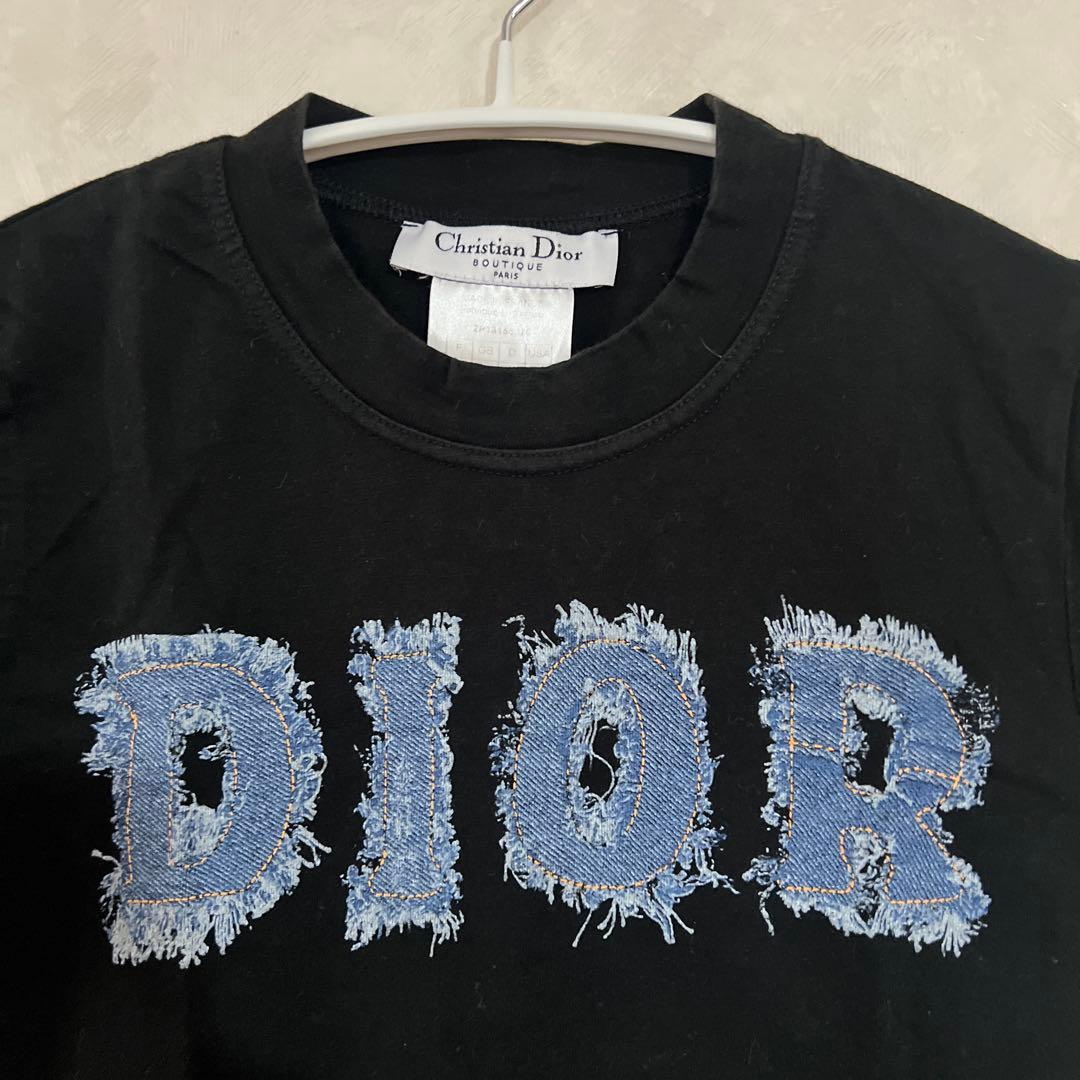 vintage ディオール ガリアーノ期 デニム ロゴ tシャツ 半袖