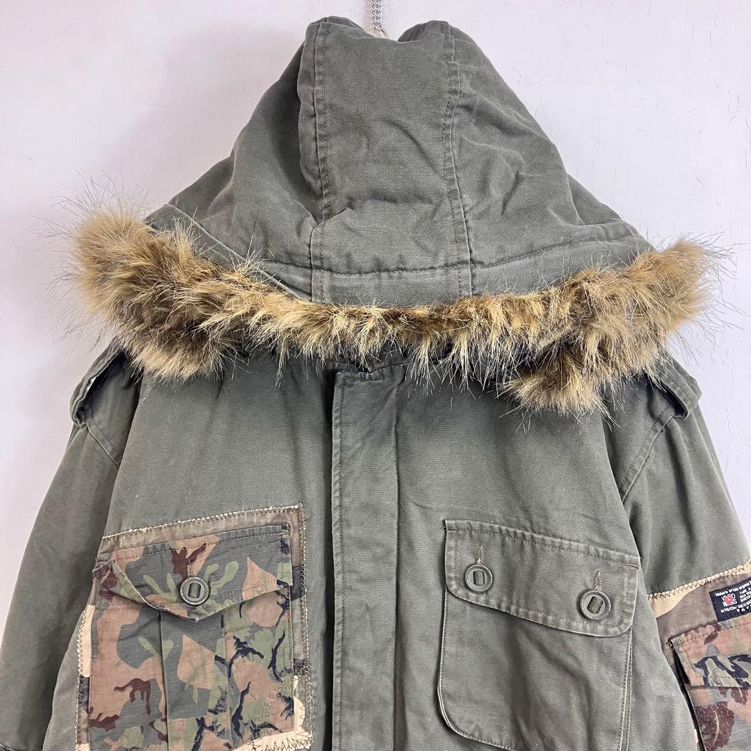 90s VEKDO HINOKS N-3B フライトジャケット スイス軍 カモ柄