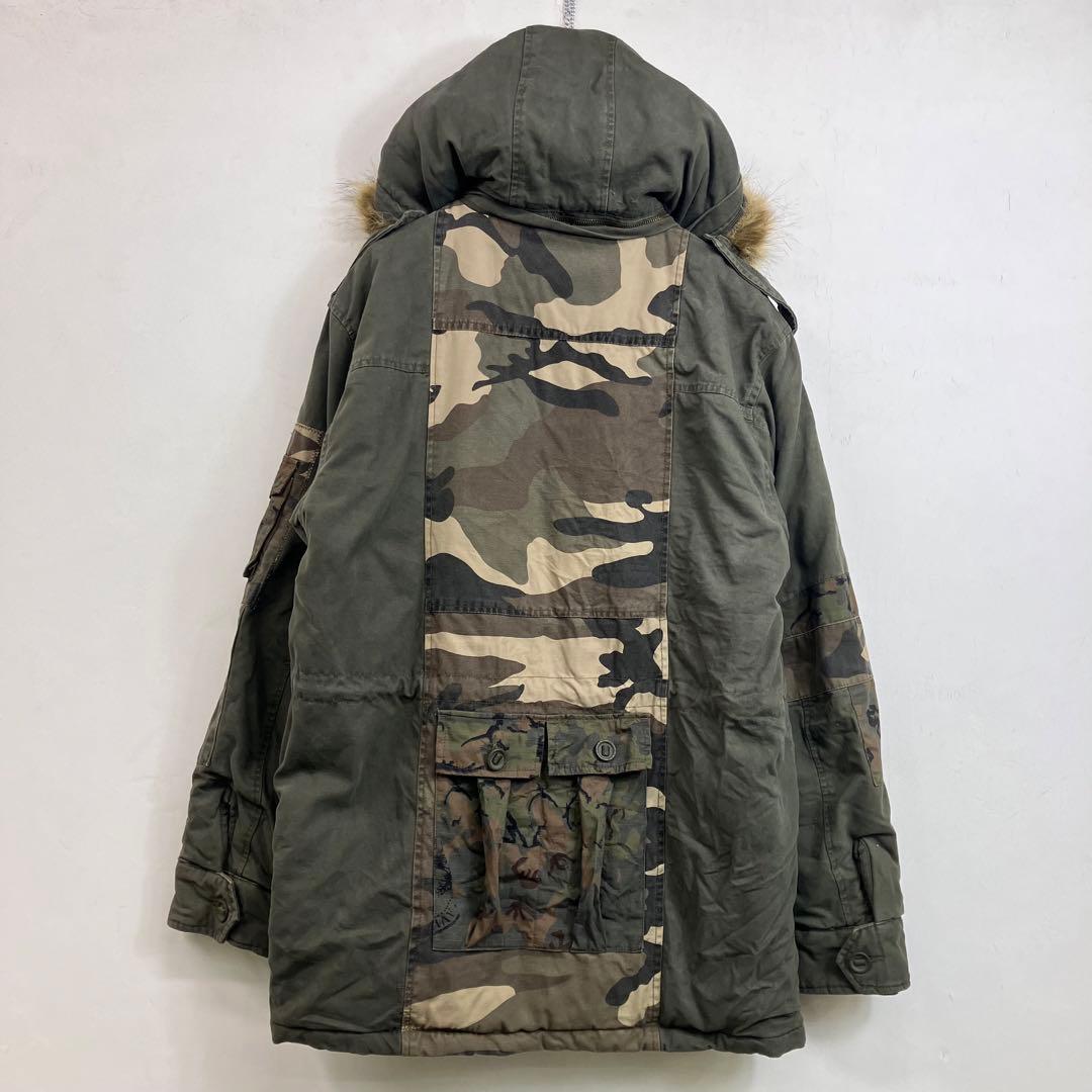 90s VEKDO HINOKS N-3B フライトジャケット スイス軍 カモ柄