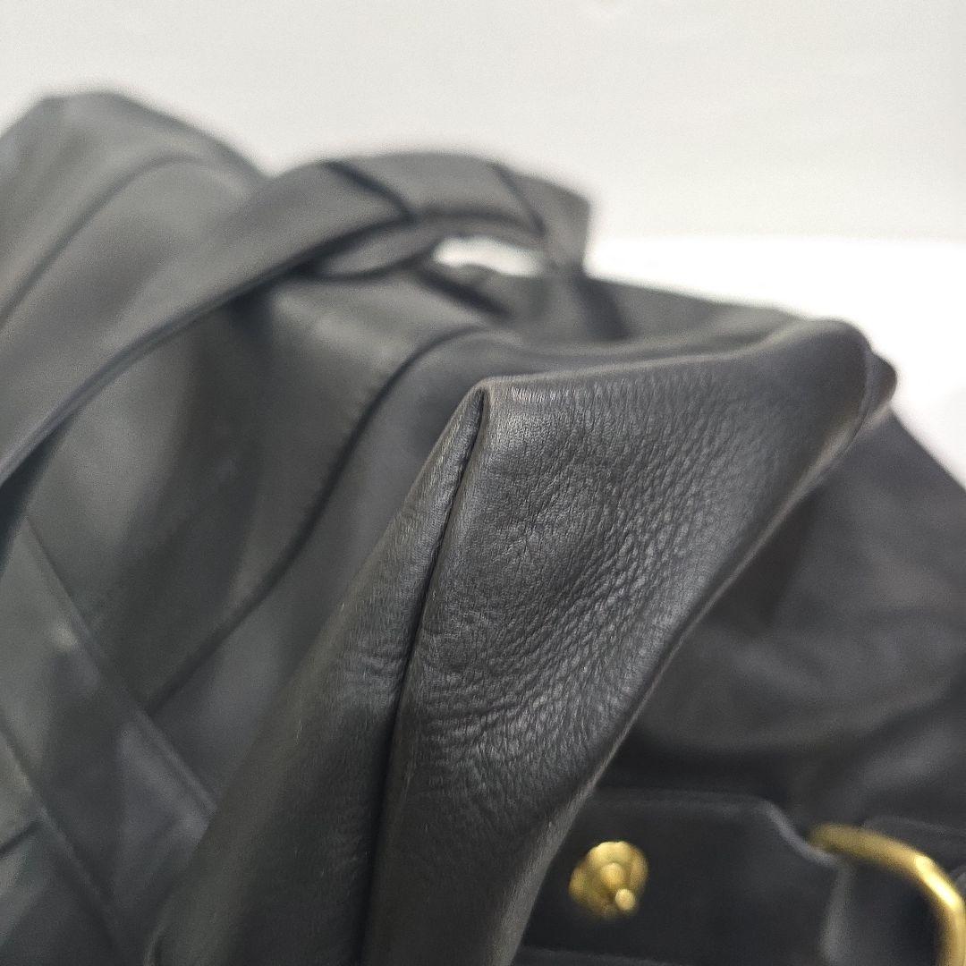 MT650　コーチ　COACH　ボストンバッグ　レザー　黒　美品