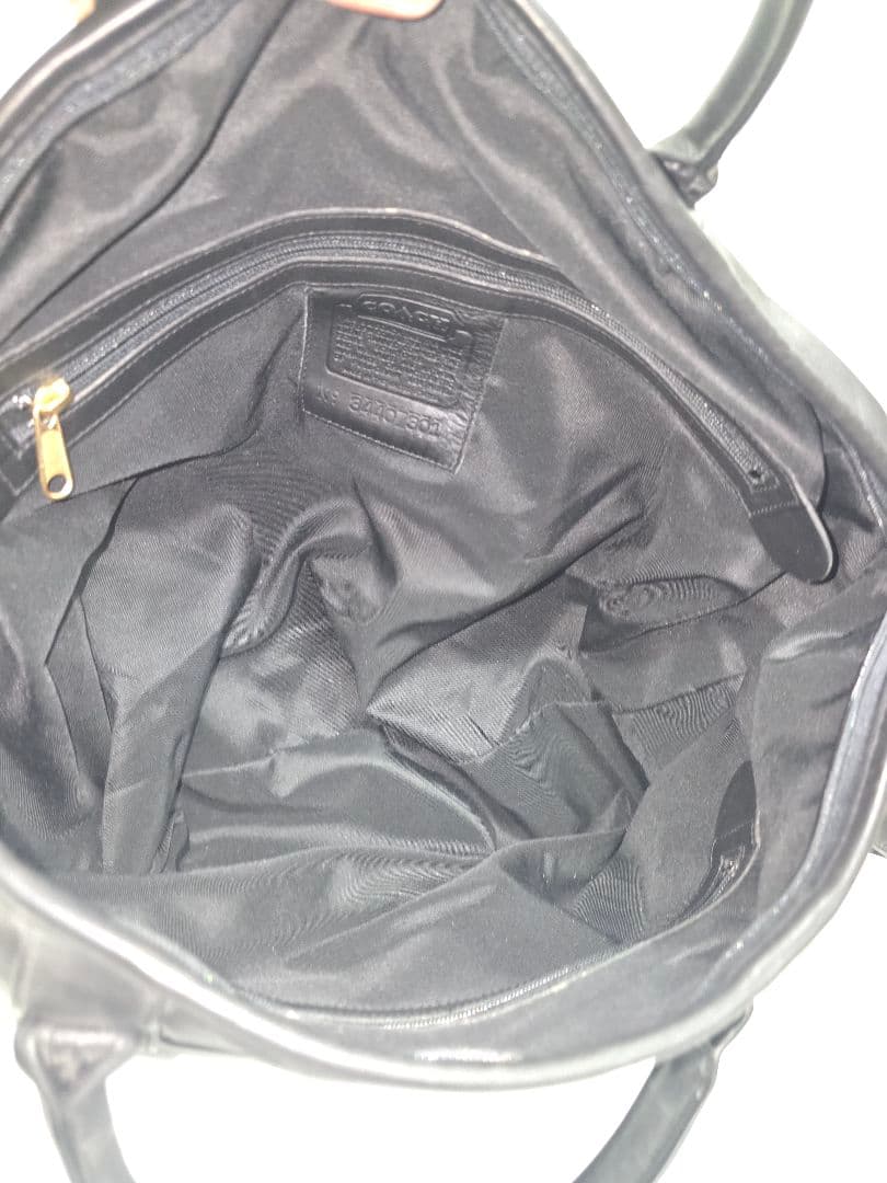 MT650　コーチ　COACH　ボストンバッグ　レザー　黒　美品