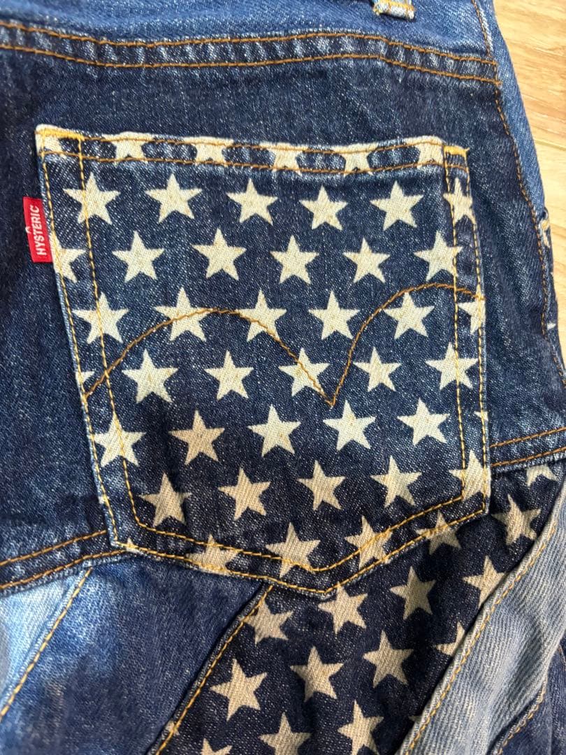 公*o様 初期　レディース　ツギハギデニム　スター柄　M サイズ　ヒステリックグ