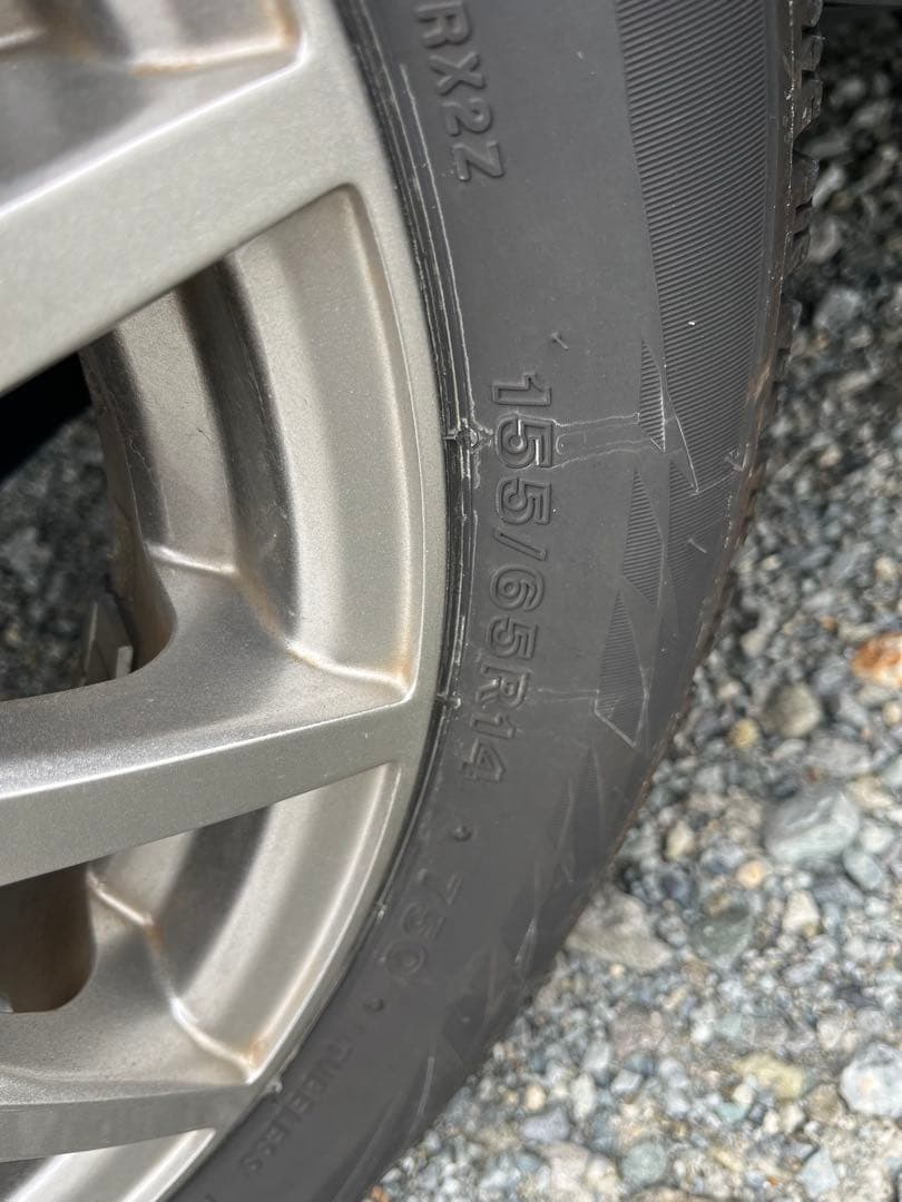 VATRRA ホイールSETスタッドレスVRX2155/65R14インチ美品