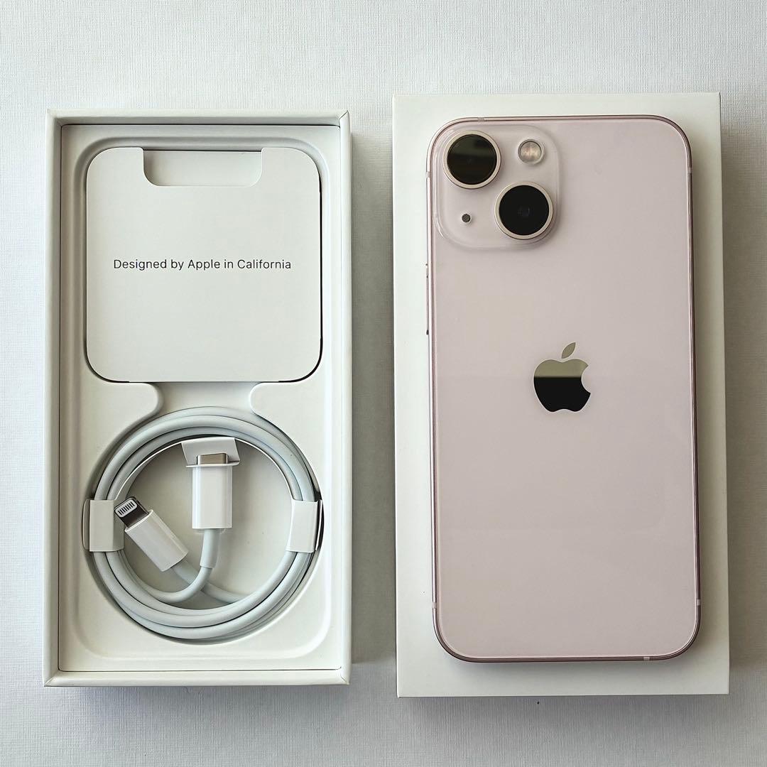 Apple iPhone 13mini 128GB ピンク 本体 箱 コード