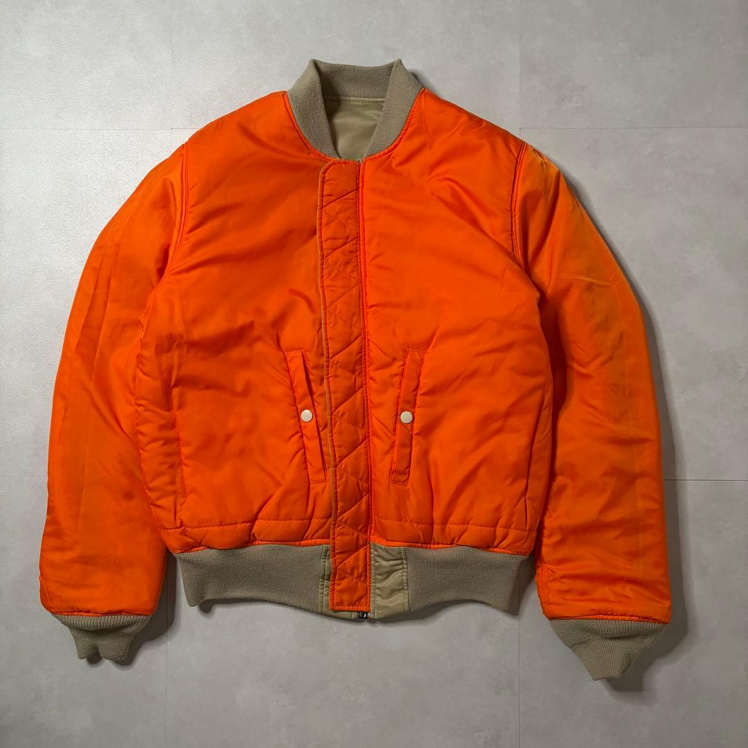 【超美品】アルファインダストリーズ MA-1 フライトジャケット ベージュ L
