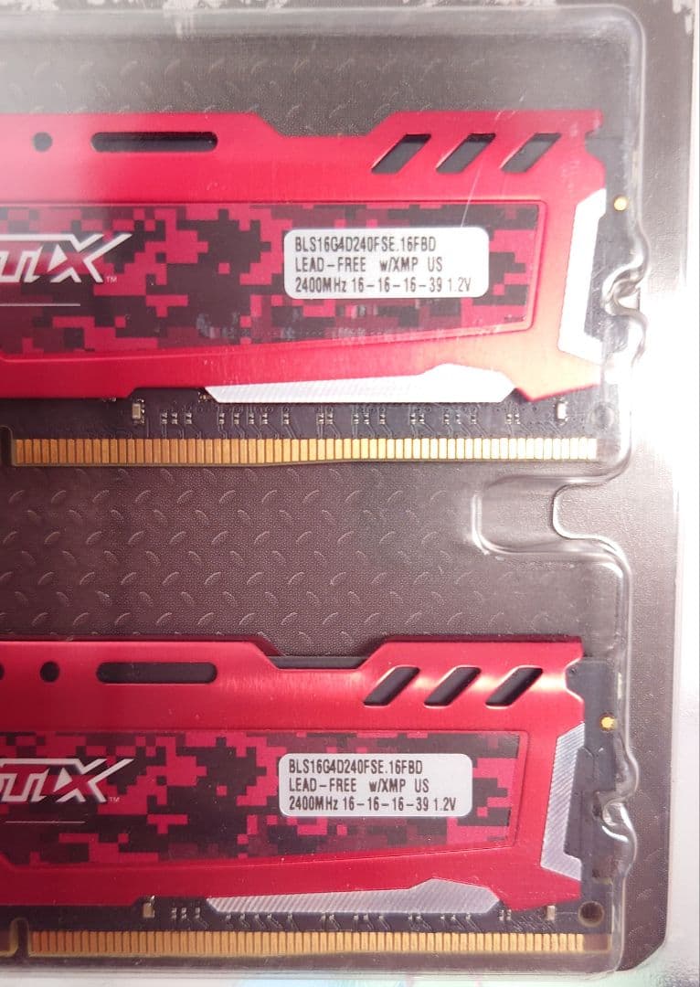 Crucial Ballistix DDR4-2400　32GB（2x16GB）