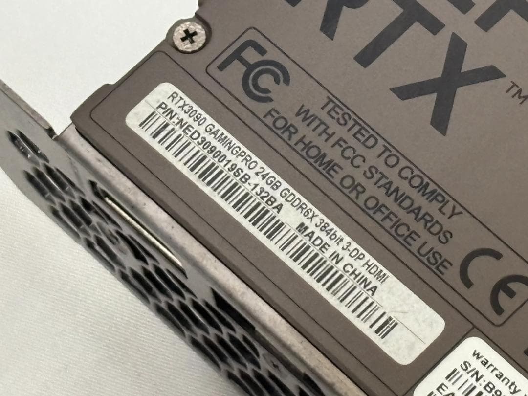 グラフィックボード・グラボ・ビデオカード Palit RTX 3090 Gaming Pro 24GB
