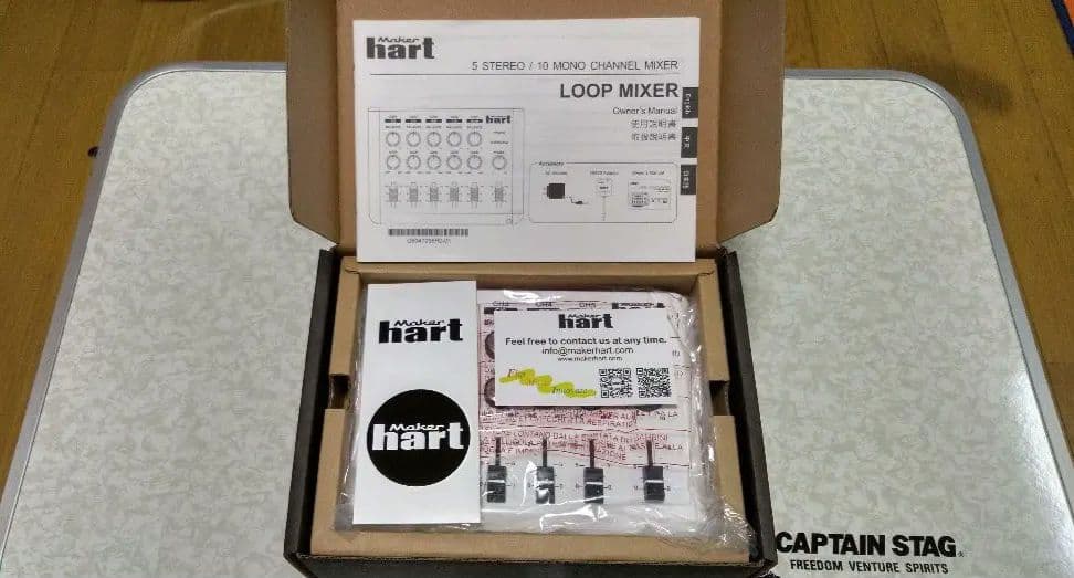Maker hart Loop Mixer 5チャンネルステレオ音声ミキサー
