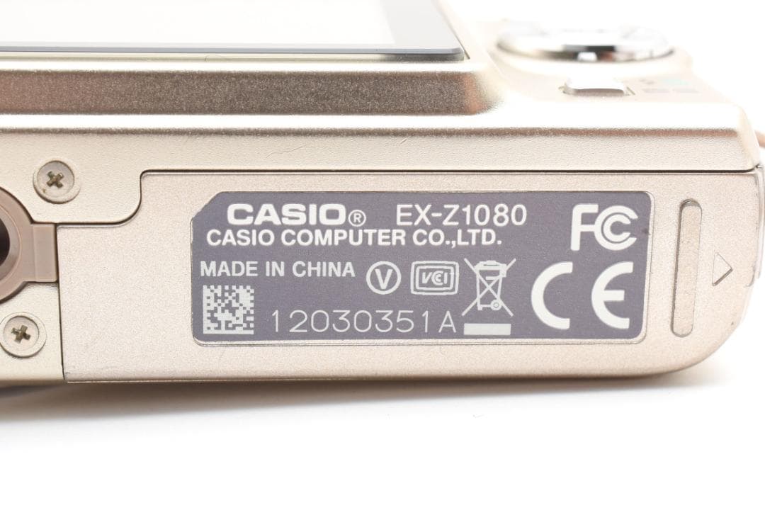 美品 カシオ　CASIO EXILIM EX-Z1080 ゴールド ＃A419
