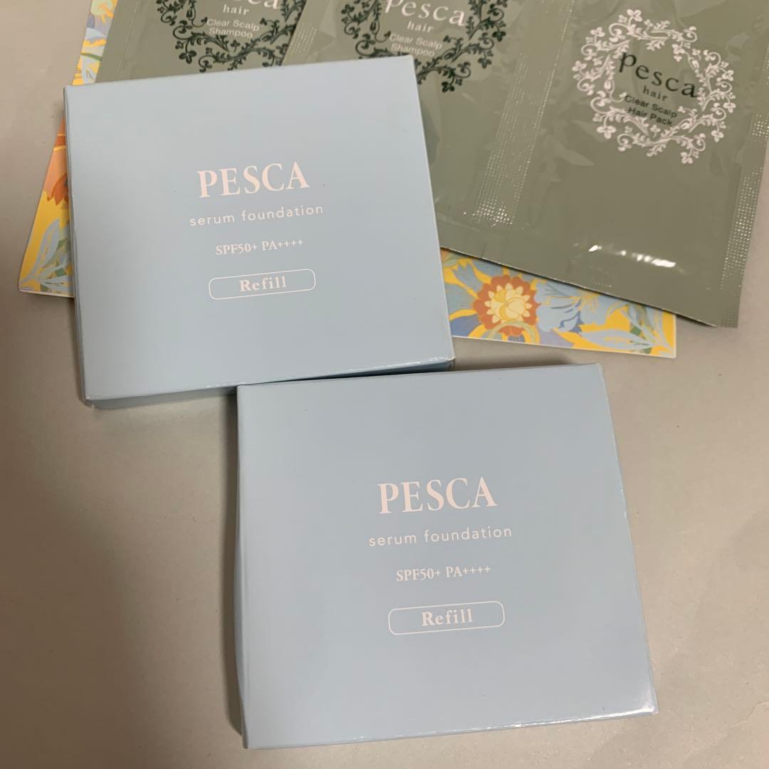 PESCA セラムファンデーション リフィルのみx2個