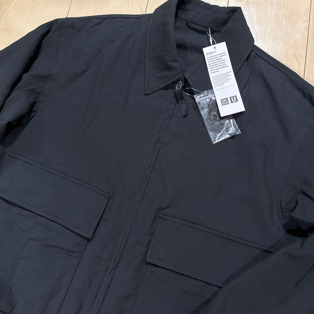 新品未使用 完売 UNIQLO U ショートブルゾン S ブラック　ユニクロU