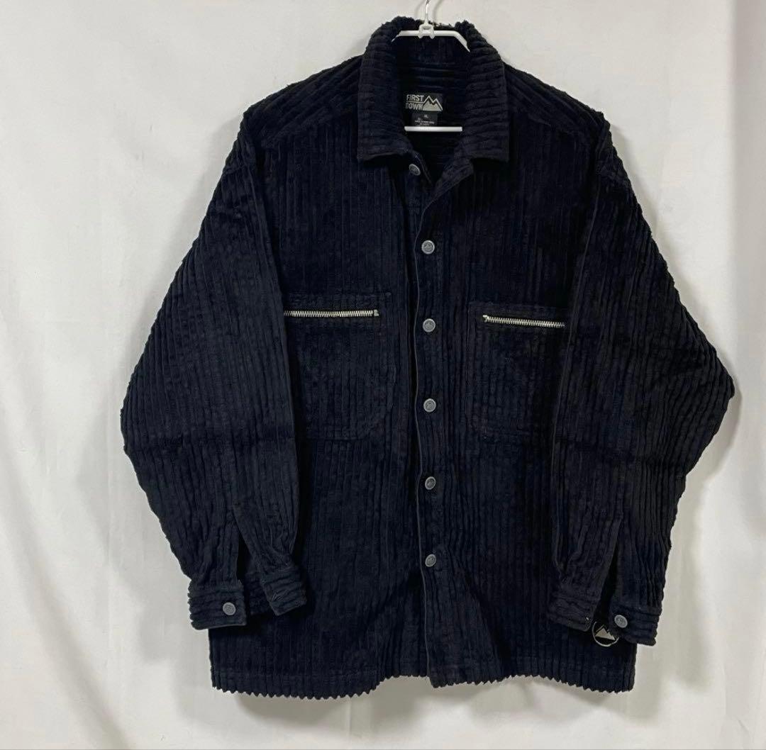 90s 極太　FIRST DOWN セットアップ　ヒップホップb系　コーディロイ