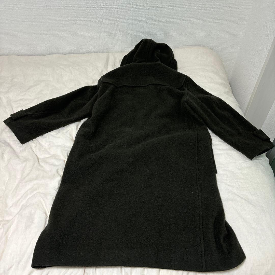 hmskinblurhms ウールメルトンダッフルコート カーキグレイ