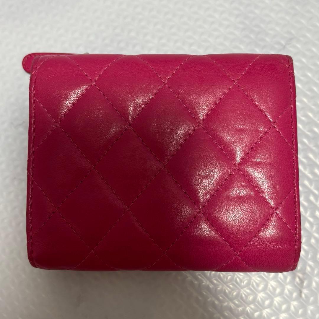 CHANEL 三つ折り ウォレット ピンク