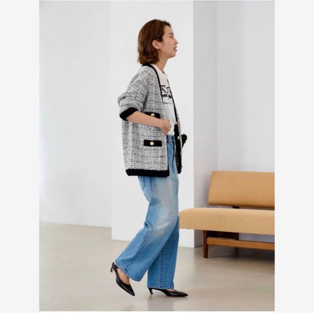FRAMeWORK TWEEDニットカーディガン フレームワーク カーディガン