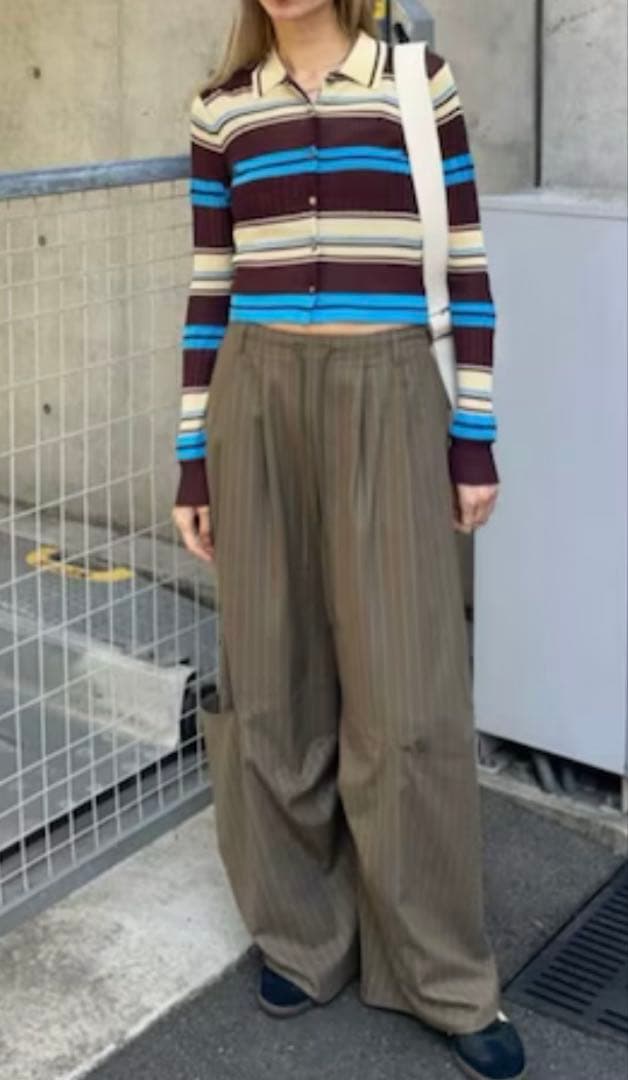 メゾンスペシャル Multi Border Cardigan 美品