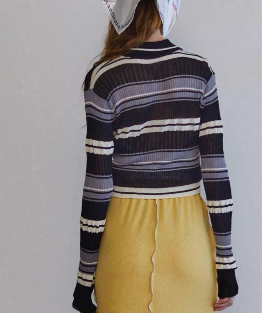 メゾンスペシャル Multi Border Cardigan 美品