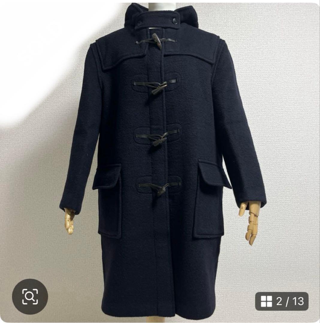 英国製BROOKS BROTHERS⭐︎ 36 ダッフルコート 裏地チェック柄 紺