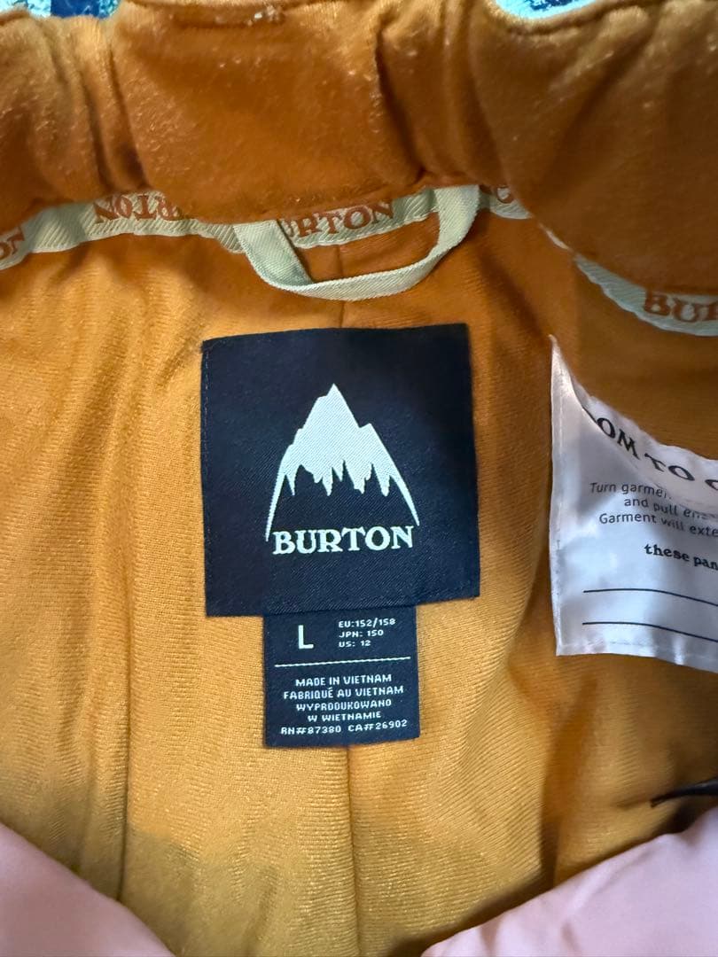 BURTON スノボ　ウェア　上下セット　L　150