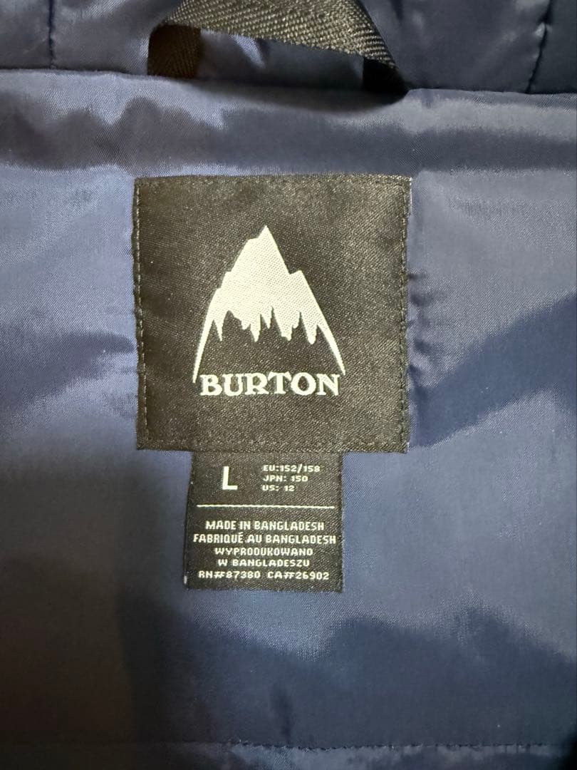 BURTON スノボ　ウェア　上下セット　L　150