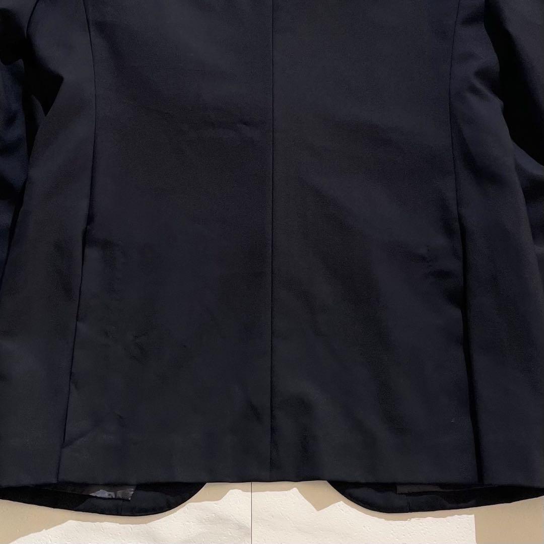 【美品】ラルフローレン 紺ブレ 銀ボタン Lサイズ シングル 背抜き ウール