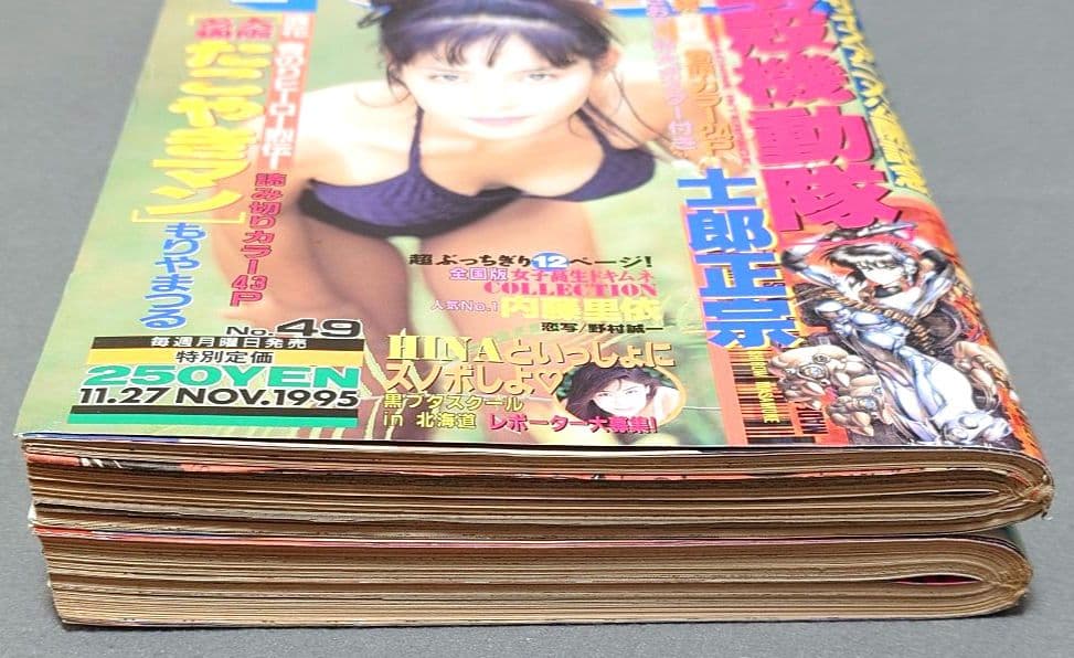 週刊ヤングマガジン1995年49&50号『攻殻機動隊』巻頭カラー&ピンナップ