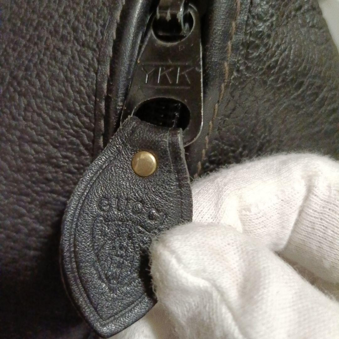 【本革希少モデル】GUCCI オールドグッチ ボストンバッグ ブラック 大容量