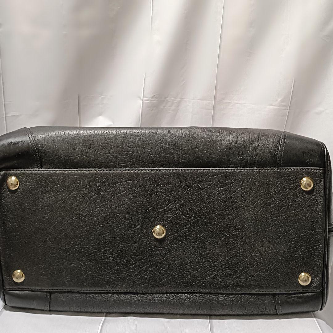 【本革希少モデル】GUCCI オールドグッチ ボストンバッグ ブラック 大容量