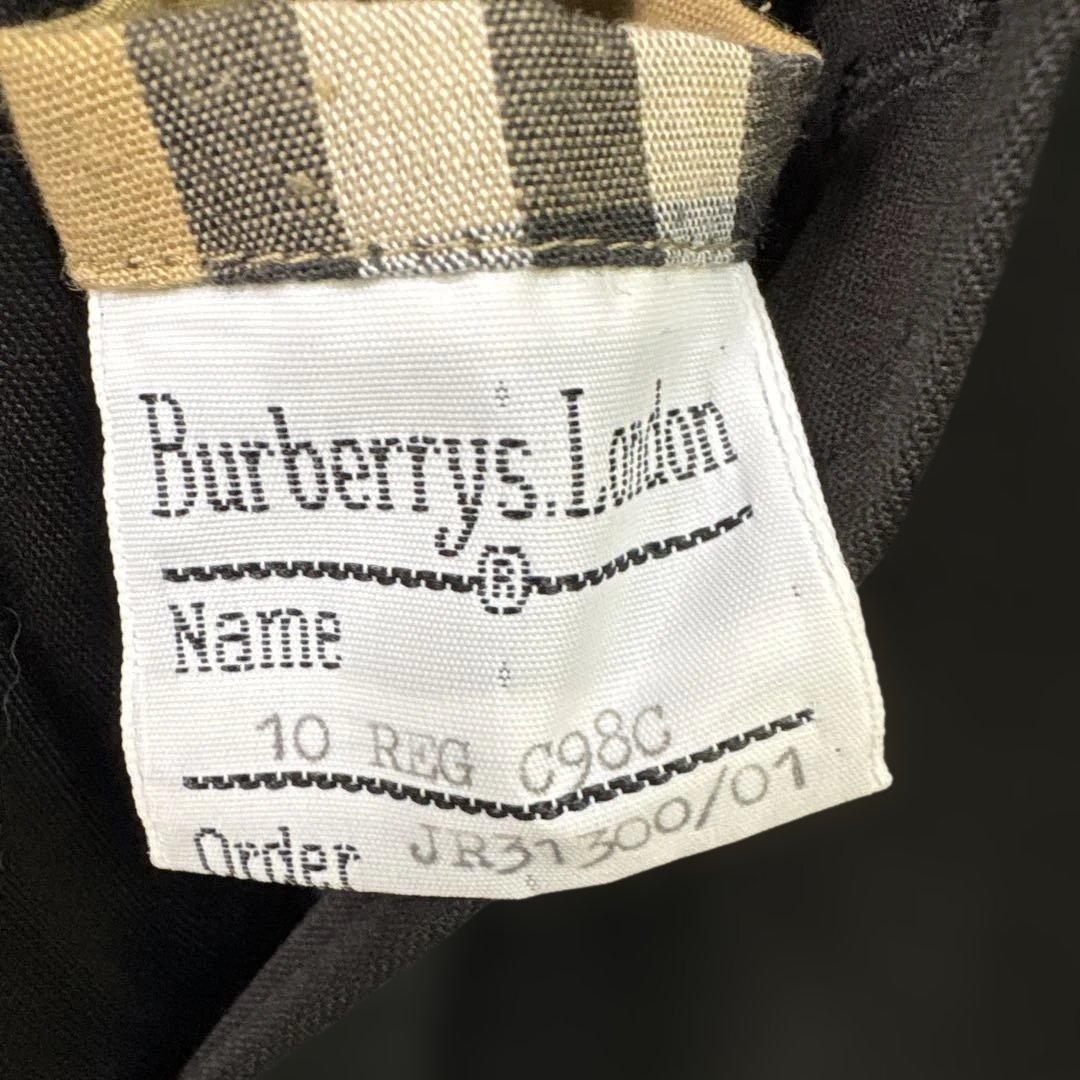 バーバリー　90年代　ステンカラーコート　ラグランスリーブ　ロング　イギリス製