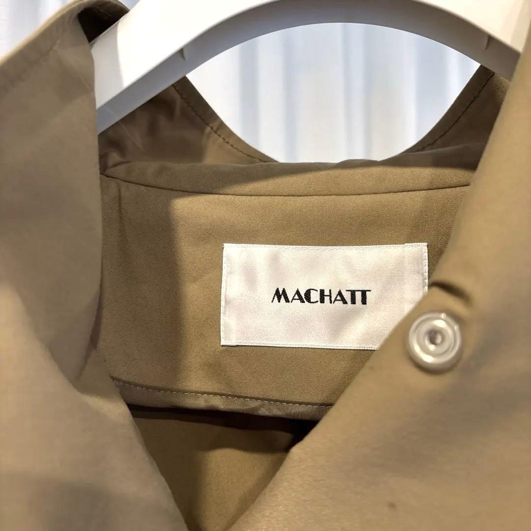 【正規品 美品】machattマチャット スタンドオーバーコート ベージュ