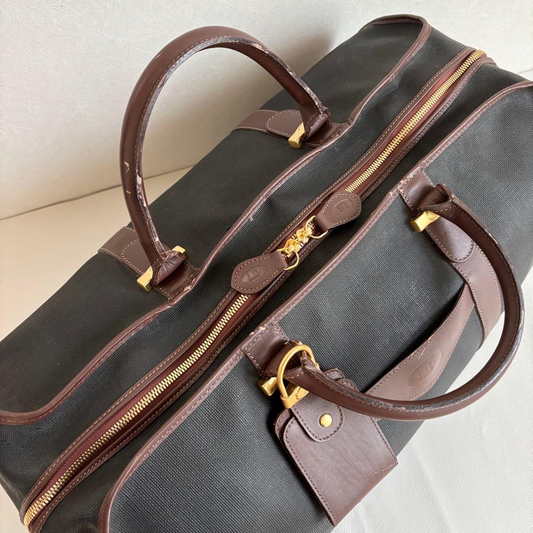 【良品】【ダンヒル】dunhill ボストンバッグ PVC レザー 旅行 出張