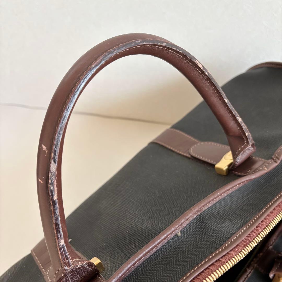 【良品】【ダンヒル】dunhill ボストンバッグ PVC レザー 旅行 出張