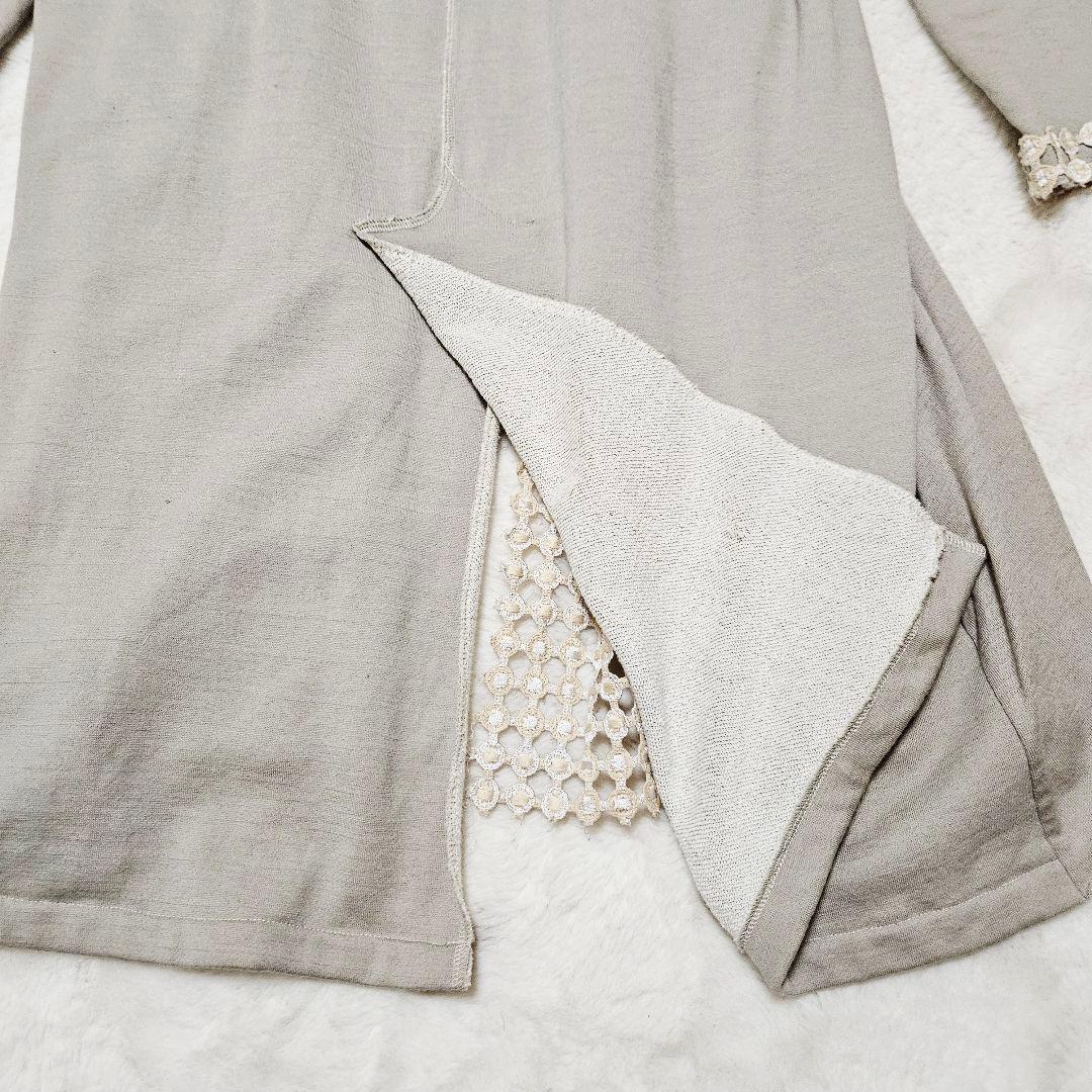 ANTIPAST アンティパスト 刺繍 ロングカーディガン