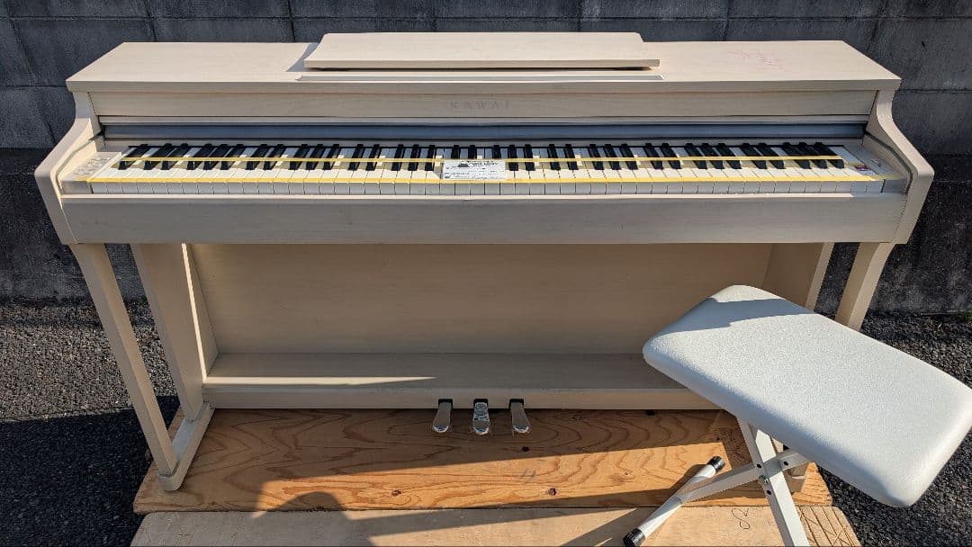 送料込み CN25A KAWAI 電子ピアノ 2015年製激憧れ可愛いホワイト
