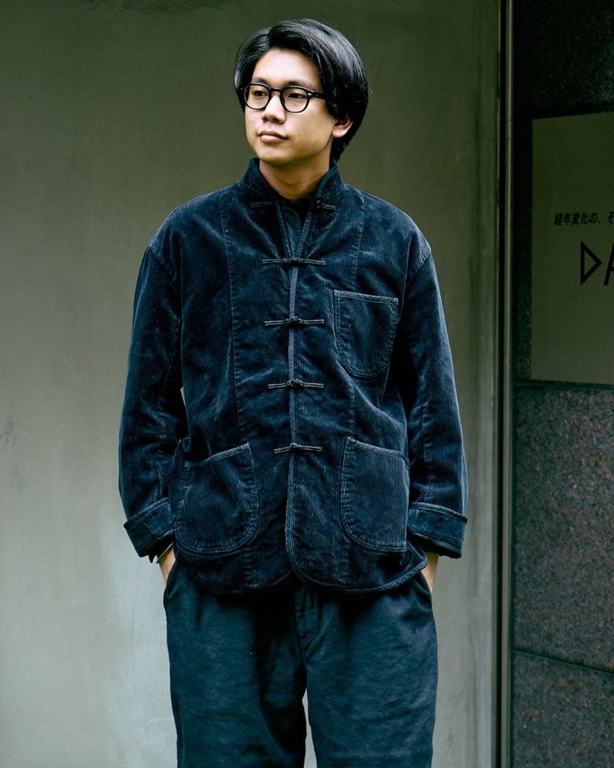 ジャケット・アウター Porter Classic CORDUROY CHINESE JACKET L