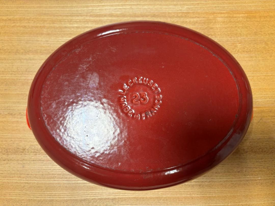LE CREUSET ルクルーゼ　ココットオーバル　23cm レッド