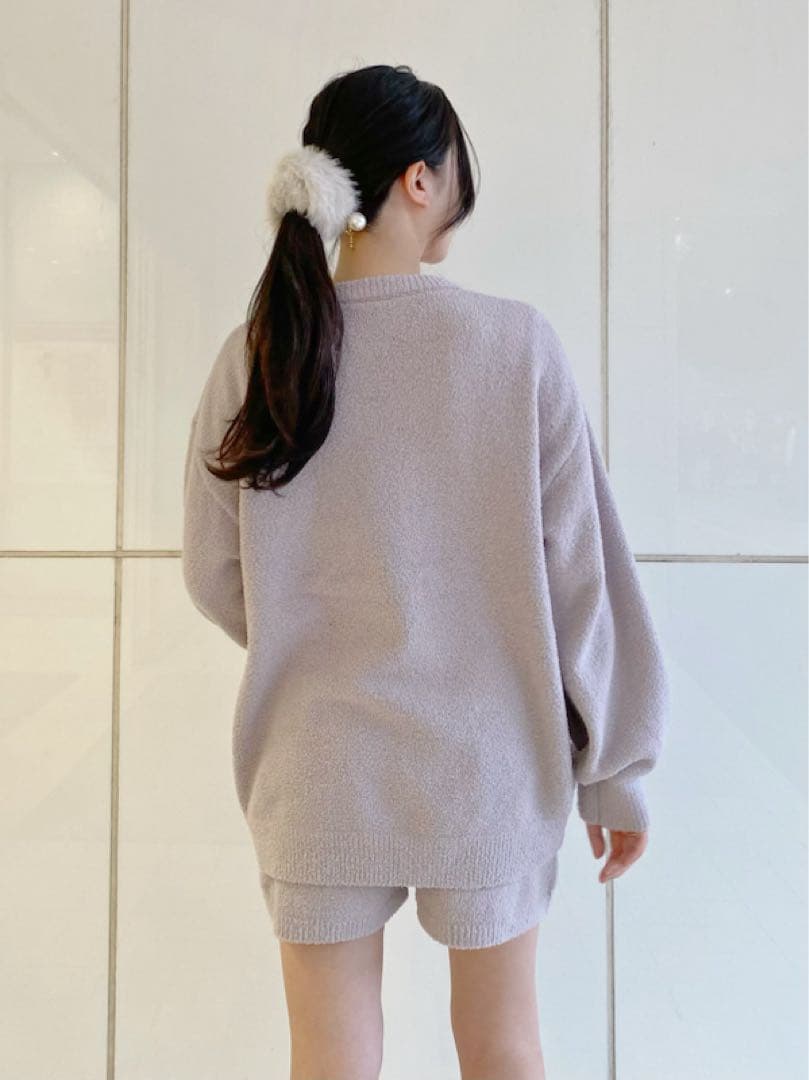 新品 ジェラートピケ ベビモコラビットジャガードプルオーバー＆ショートパンツ