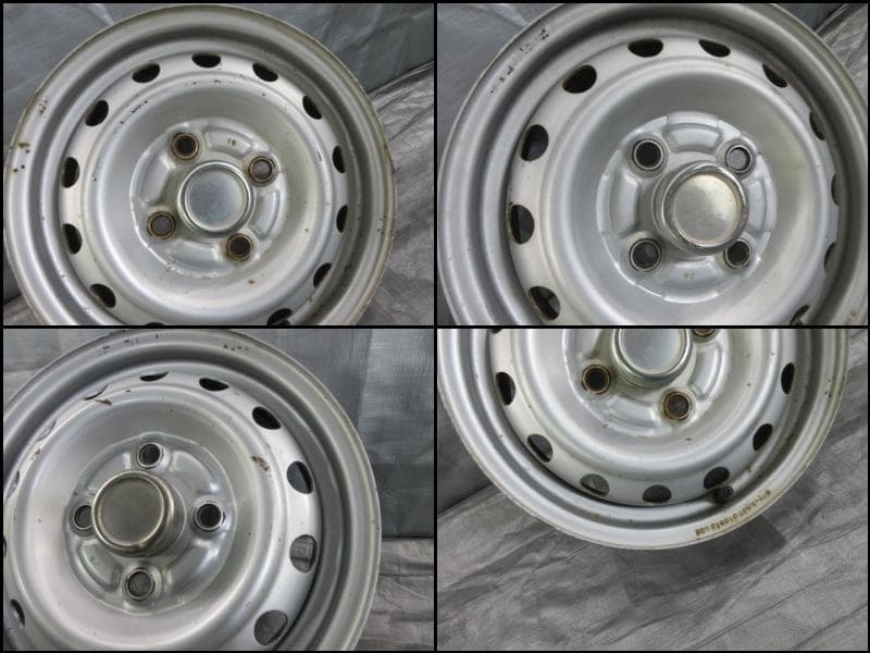 三菱純正　U61ミニキャブ純正ホイール　12×3.50B　4H/100　4本