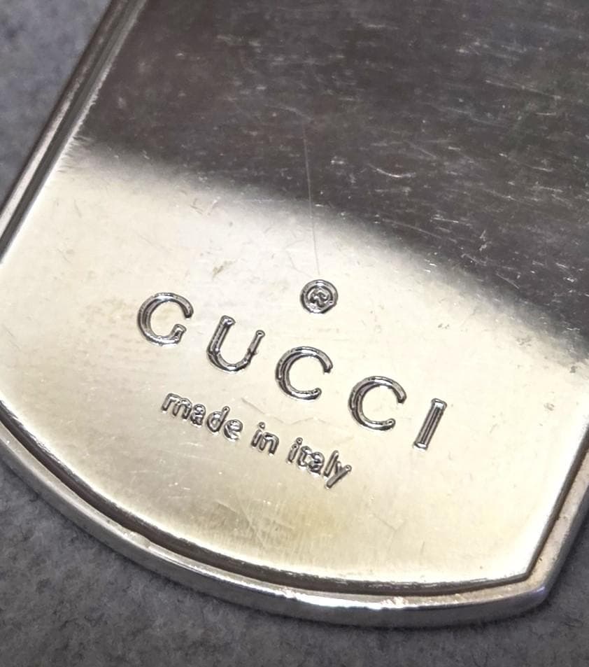 GUCCIグッチ　SV925　ドッグタグ　プレート　チャーム／トップ　43357
