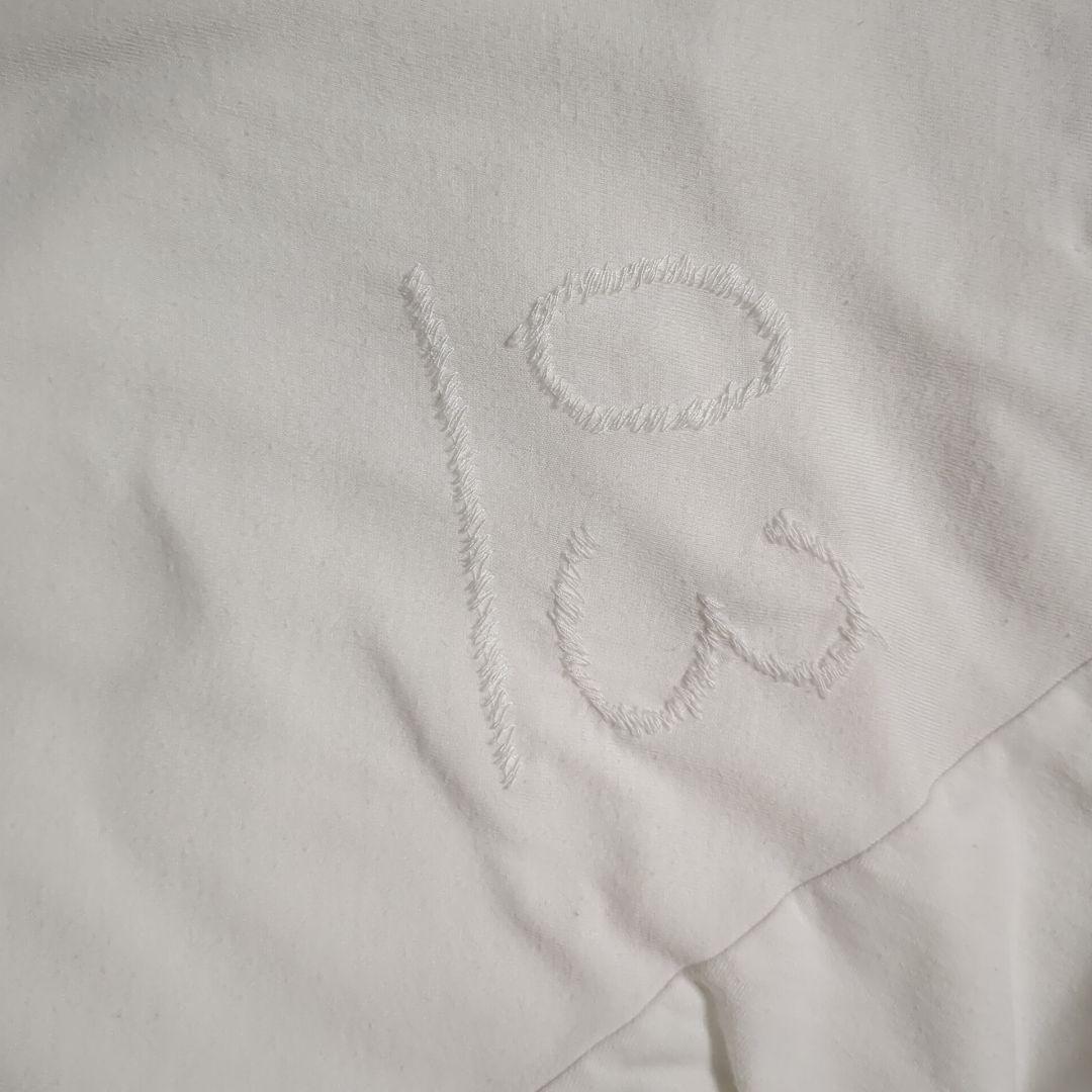 Yohji Yamamoto POUR HOMME Vネック刺繍ラグランTシャツ