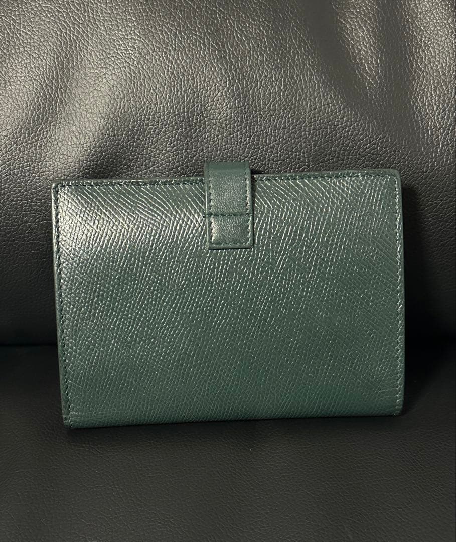 CELINE ミディアムウォレット 二つ折り財布 グリーン