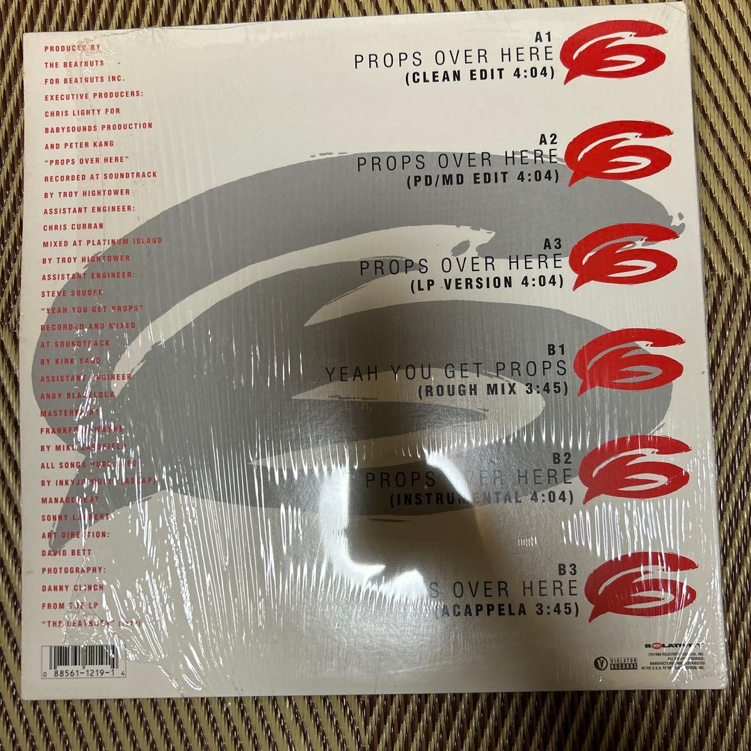 洋楽 THE BEATNUTS PROPS OVER HERE 12inch